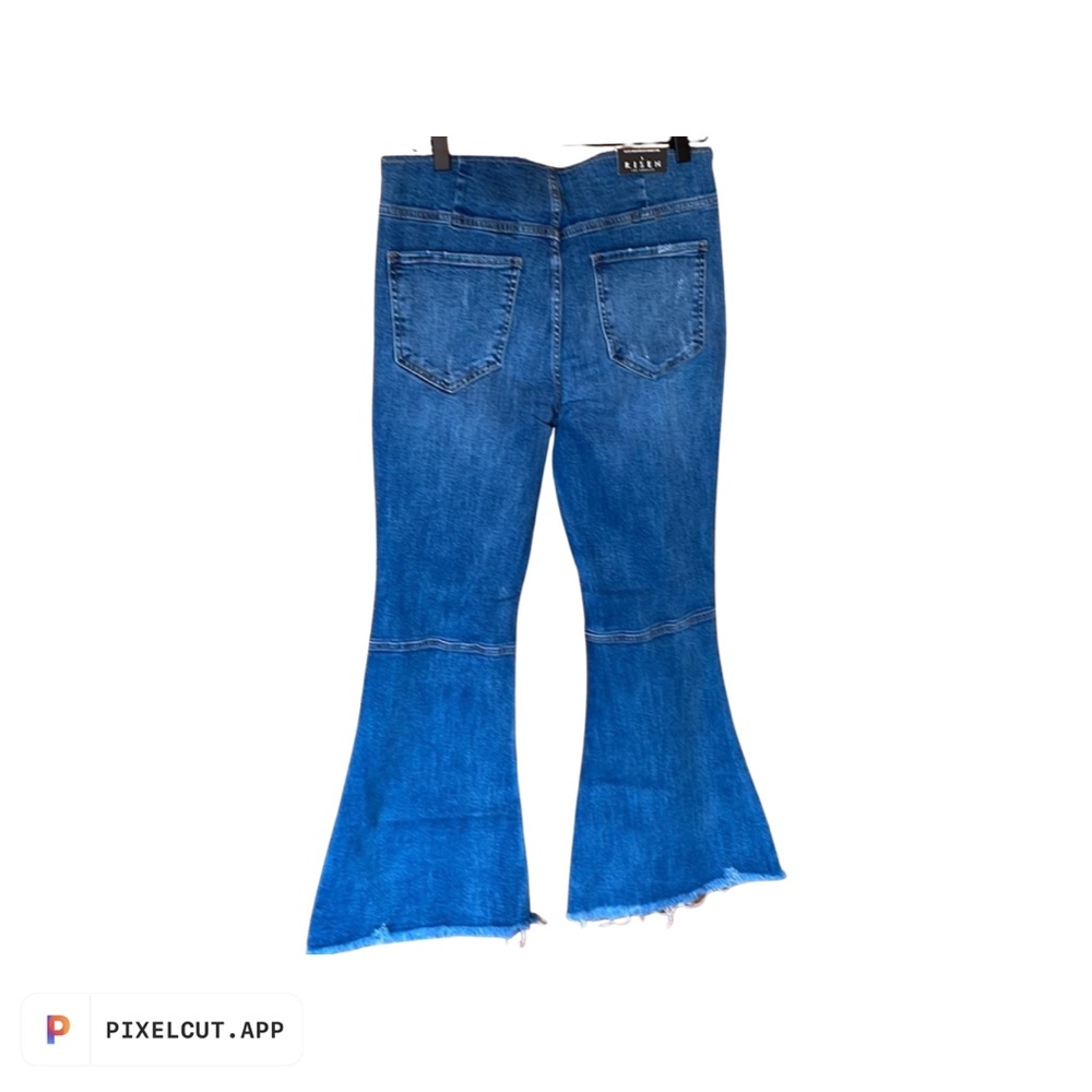 Risen elastic waist flares size medium